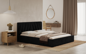 Postel ASTI 180x200 černá s úložným prostorem - ITAKA 14