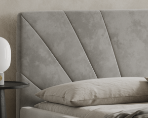 Postel LATINA 180x200 světlešedá s úložným prostorem (5/8)