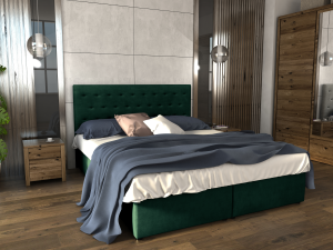 Postel LEO 120x200 zelená - RIVIERA 38