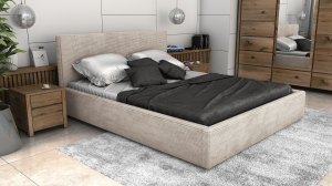 Postel LINCOLN 160x200 béžová s úložným prostorem