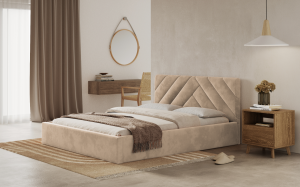 Postel PRATO 180x200 béžová s úložným prostorem - ITAKA 5