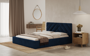 Postel PRATO 180x200 modrá s úložným prostorem - ITAKA 11
