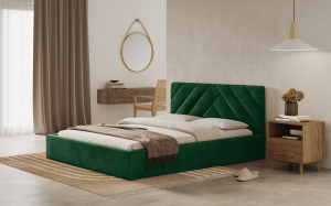 Postel PRATO 180x200 zelená s úložným prostorem - ITAKA 10