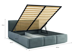 Postel MATTEO 180x200 hnědá (5/5)