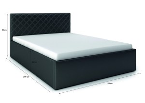 Postel Morison 120x200 Šedá - MADRYT 996 (2/2)
