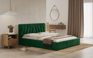 Postel ORLI 180x200 zelená s úložným prostorem - ITAKA 10