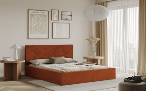 Postel PADWA 180x200 měděná s úložným prostorem