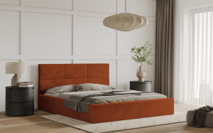 Postel TIVOLI 120x200 měděná s úložným prostorem