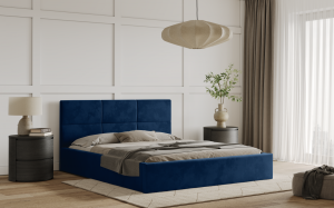 Postel TIVOLI 160x200 modrá s úložným prostorem