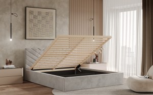 Postel TRIEST 140x200 měděná s úložným prostorem (2/9)