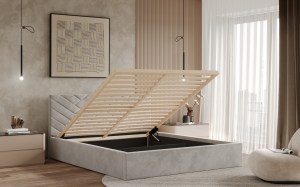 Postel TRIEST 180x200 měděná s úložným prostorem (2/8)