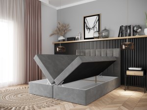 Postel VIKI 160x200 černá - RIVIERA 100 (6/6)