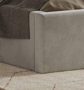 Postel WASTO 140x200 tmavěšedá s úložným prostorem (6/8)