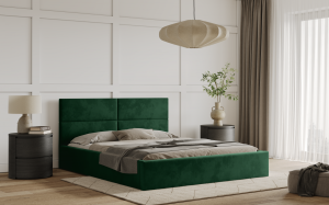 Postel WASTO 180x200 zelená s úložným prostorem