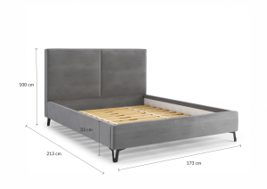Postel ZENTO 160x200 hnědá (3/3)