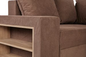 Rohová rozkládací sedačka AVILA světlešedá - CORD 205.06 (5/12)