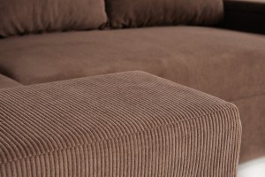 Rohová rozkládací sedačka AVILA světlešedá - CORD 205.06 (11/12)