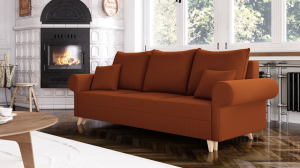 Sedací souprava ESTELA 3+1+1 oranžová - CORD 205.11 (8/12)