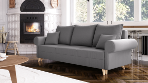 Sedací souprava ESTELA 3+1+1 světlešedá - CORD 205.06 (2/12)