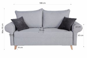 Sedací souprava ESTELA 3+2+1 hnědá - CORD 205.18 (14/16)