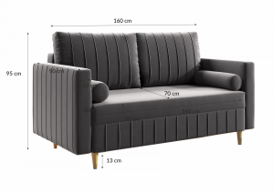 Sedací souprava FIORELLO 3+2+1 hnědá - DREAM VELVET 202.37 (6/8)