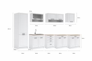 Kuchyňská linka BIRGID 300cm Volba barvy (4/6)