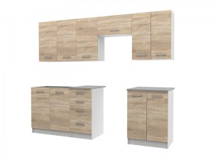 Kuchyňská linka ELENA 240x180 - Dub sonoma (2/5)