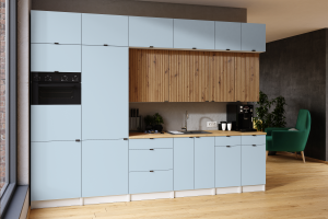 Kuchyňská linka JANISA 320cm Denim + dub artisan