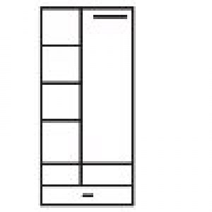 Šatní skříň FLEXY 80x197,5 v1 - Ilustrační foto (2/2)