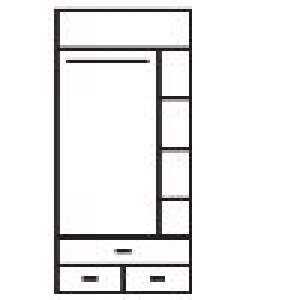 Šatní skříň FLEXY 80x197,5 v2 - Ilustrační foto (2/2)