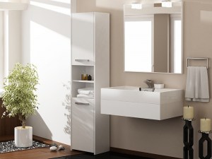 Ilustrační foto - Koupelnová skříňka S40 Bílá (3/14)