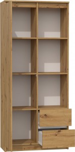 Ilustrační foto - Regál RS-80 BILY Dub artisan - Pohled dovnitř (3/8)
