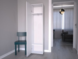 Ilustrační foto - Skříň DUO Bílý - Pohled dovnitř (4/15)