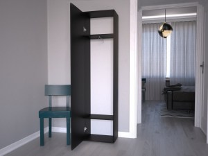 Ilustrační foto - Skříň DUO Černý - Pohled dovnitř (4/12)