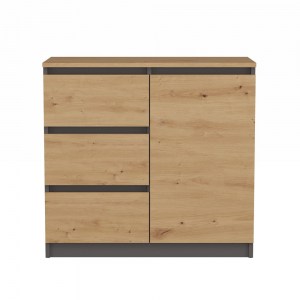 KOMODA 1 DRZWI 3 SZUFLADY ANT/ART BLAT ARTISAN KOMPLET (3/5)
