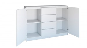 Komoda 2D4S 120 Bílý (6/10)