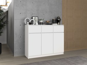 Komoda 3D3S 120 Bílý (7/8)