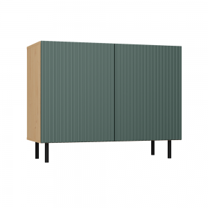 KOMODA KAMA 2 DRZWI SLIM ARTISAN/ZIELEŃ KOMPLET