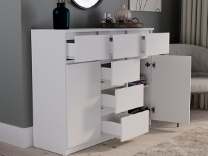 Komoda MALWA 2D6S bílá (7/7)