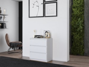 Komoda MALWA M3 Bílá (13/14)