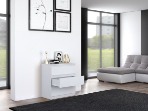 Komoda MALWA M3 Bílá (14/14)