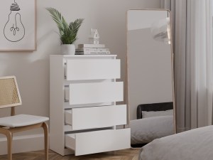 Komoda MALWA M4 60 bílá (7/8)
