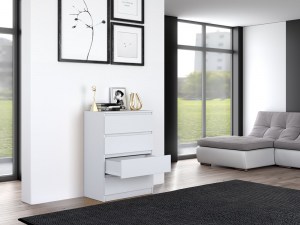 Komoda MALWA M4 Bílá (13/15)