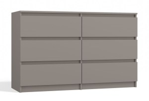 Komoda MALWA M6 120 hnědošedá
