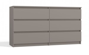 Komoda MALWA M6 140 hnědošedá
