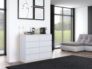 Komoda MALWA M8 120 Bílá (13/14)