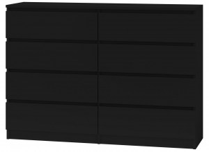 Komoda MALWA M8 140 Černá (2/10)