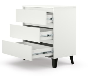 Komoda SCANDI 3S Bílá (3/7)