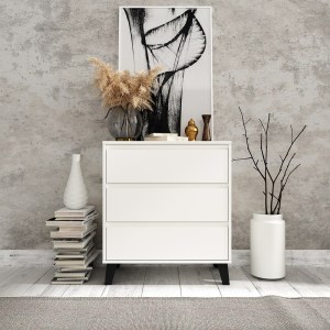 Komoda SCANDI 3S Bílá (6/7)