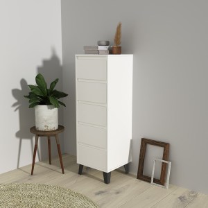 Komoda SCANDI 5S Bílá (6/6)
